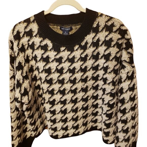 Max Edition Boxy Houndstooth Knit Sweater - Picture 2 of 2